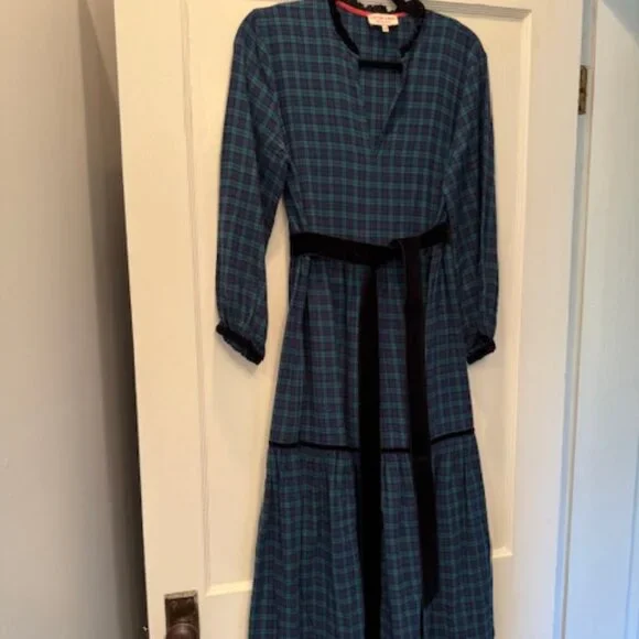 EUC Justine Tabak Camden Dress Blackwatch Size XS **PLEASE READ** - Picture 2 of 5